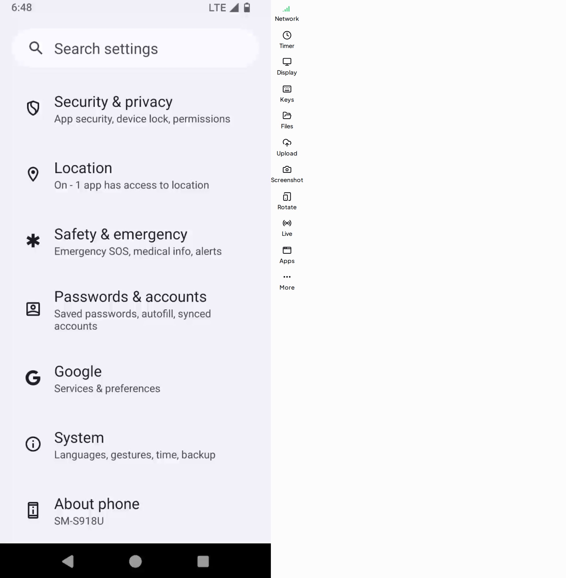 The remote-control window