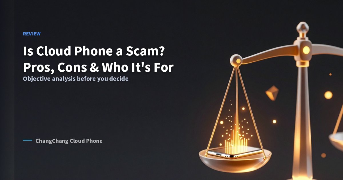 Is Cloud Phone a Scam? Deep Analysis of Pros, Cons & Target Users