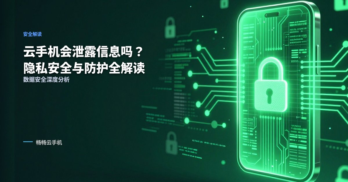 云手机会泄露信息吗?全方位解读隐私安全与防护