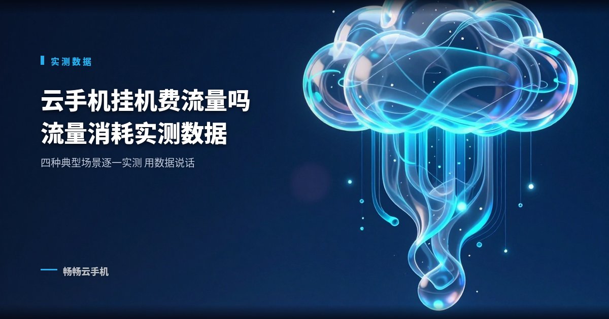 云手机挂机费流量吗？流量消耗实测数据
