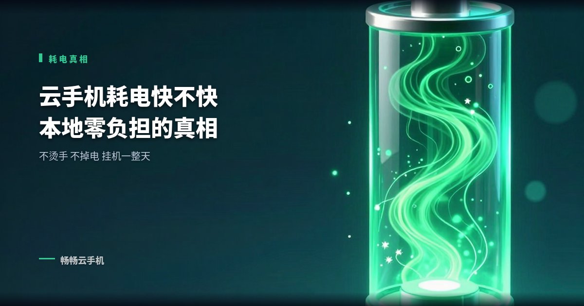 云手机耗电快不快:本地零负担的真相!