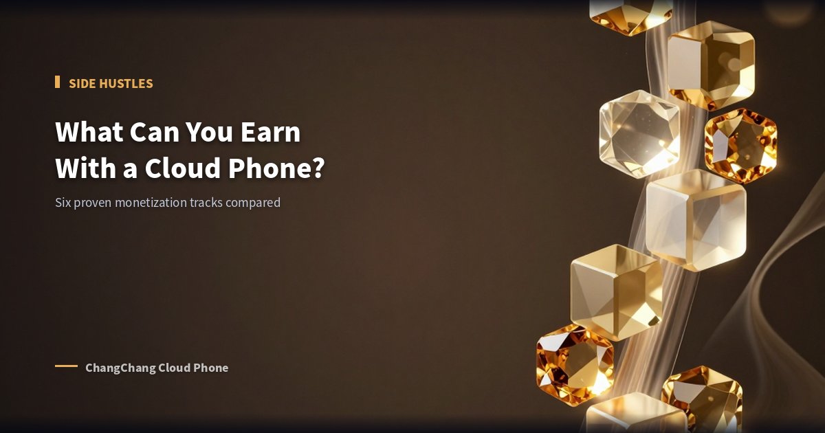 What Can You Do With a Cloud Phone? Side Hustle Ideas Roundup
