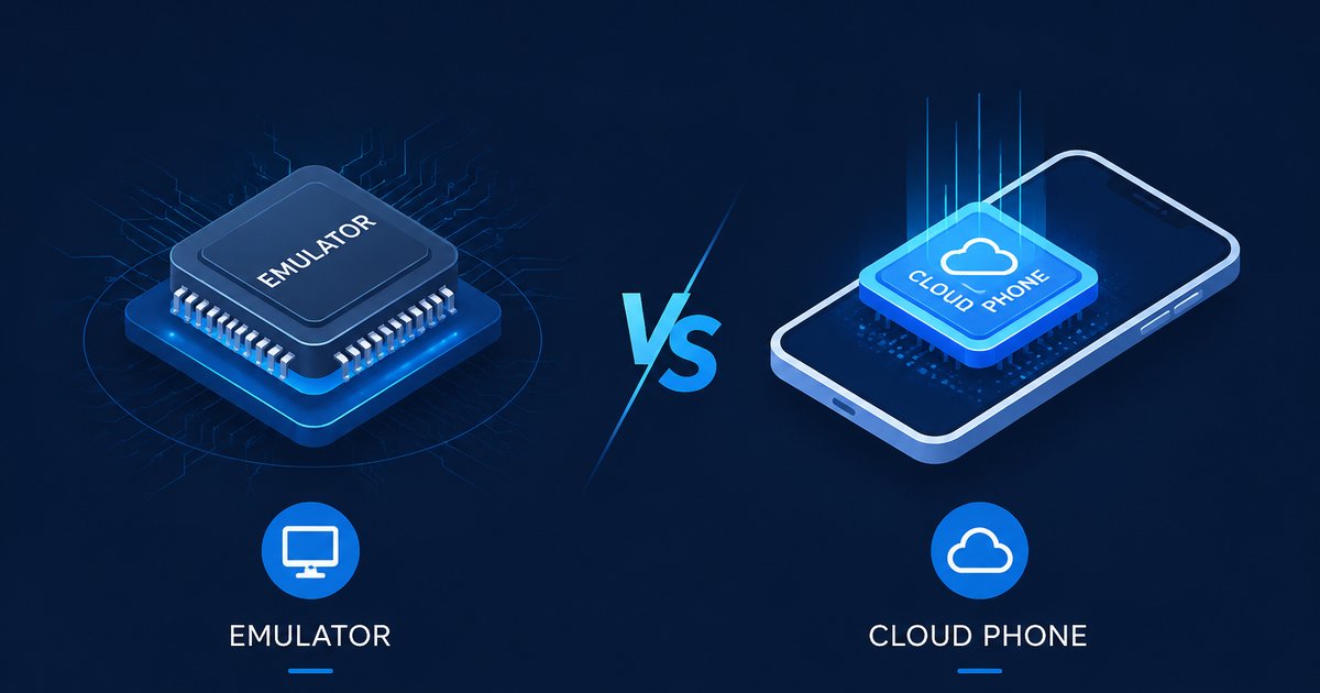 Comparison between emulator and cloud phone architecture