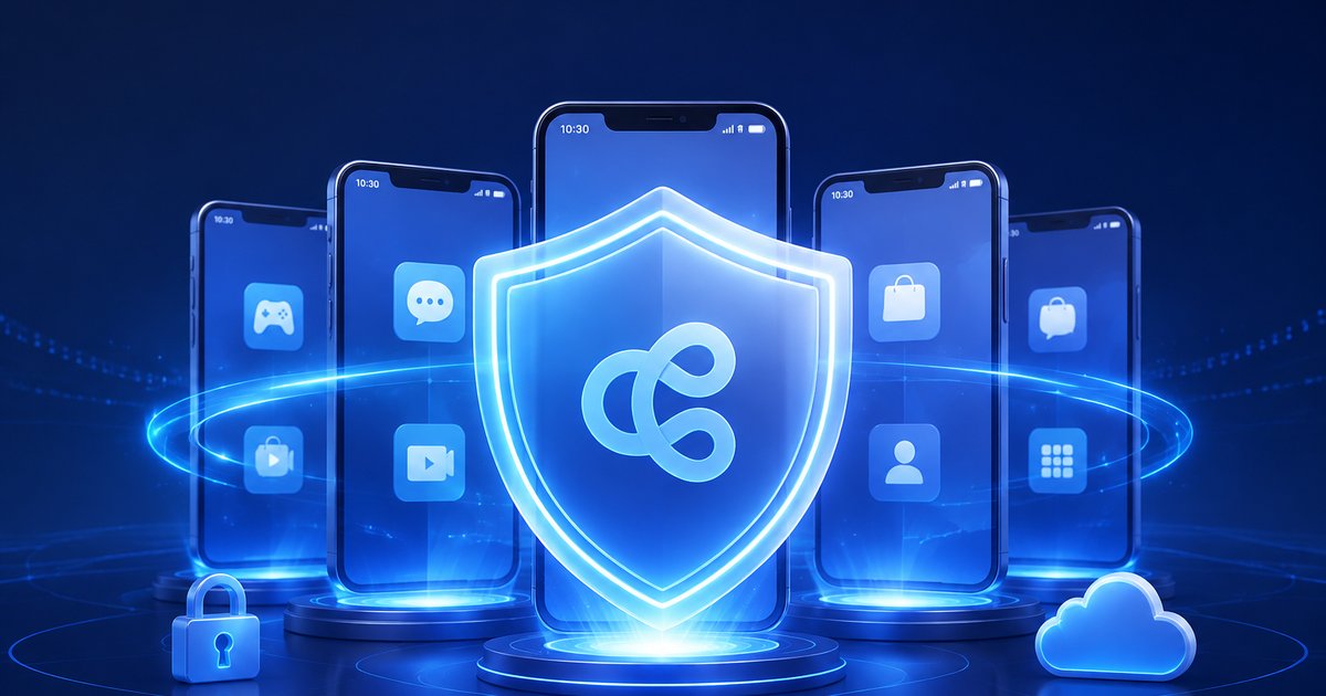 Security shield protecting multiple cloud phones