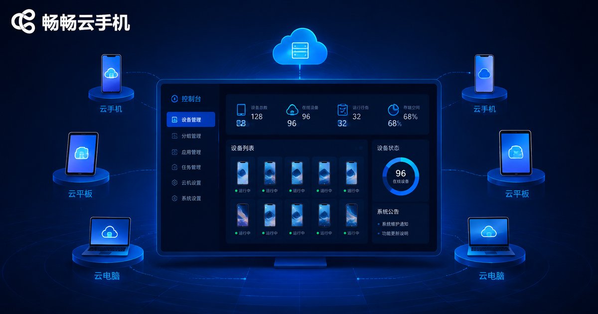 Centralized cloud phone management panel