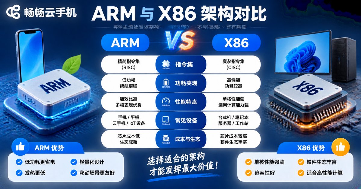 ARM vs X86 architecture comparison