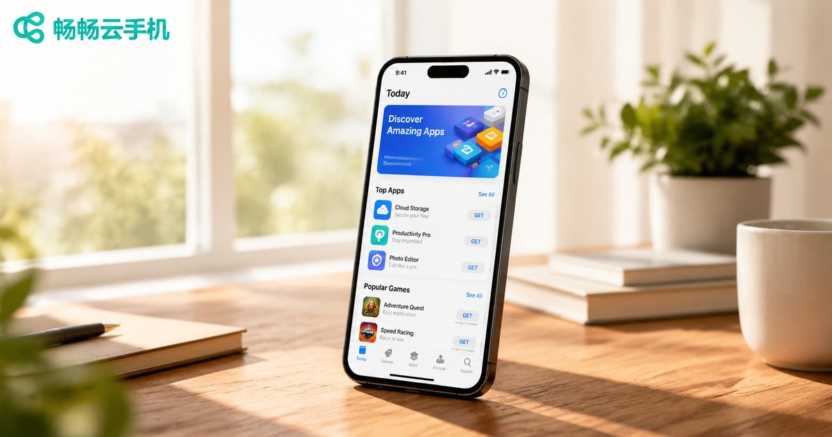 Smartphone on desk with natural light