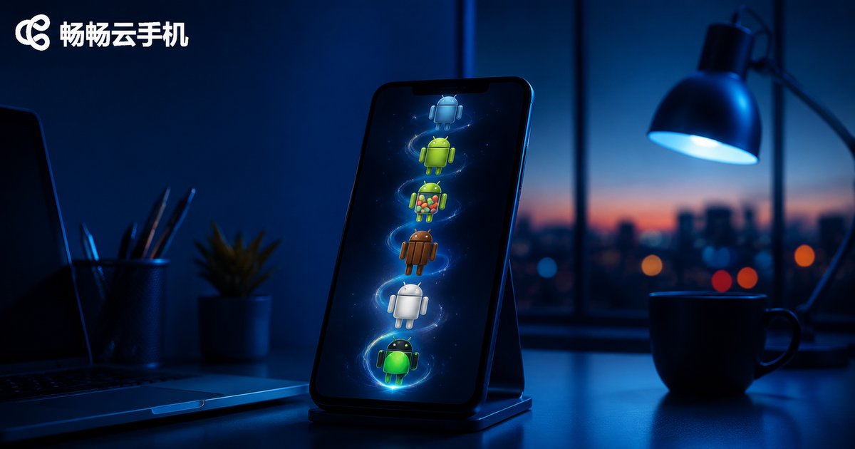 云手机多版本Android系统切换场景