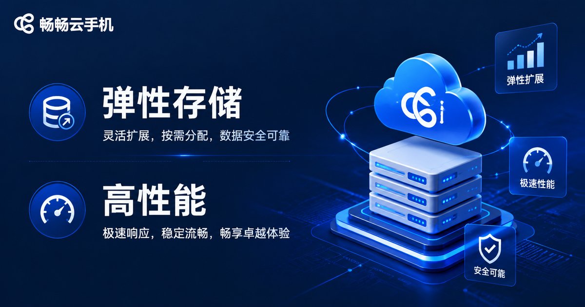 畅畅云手机弹性存储特性图
