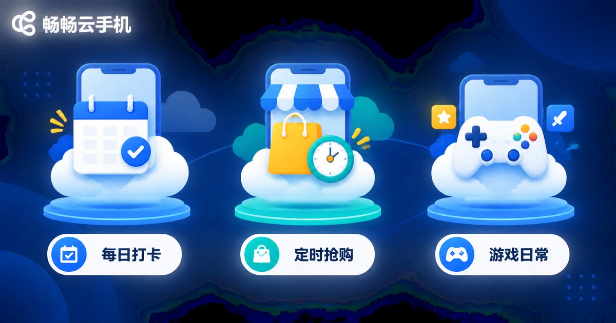 云手机定时任务应用场景 - Cloud phone scheduled task use cases