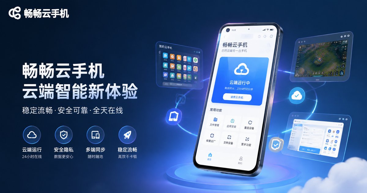 畅畅云手机多设备云端管理品牌图