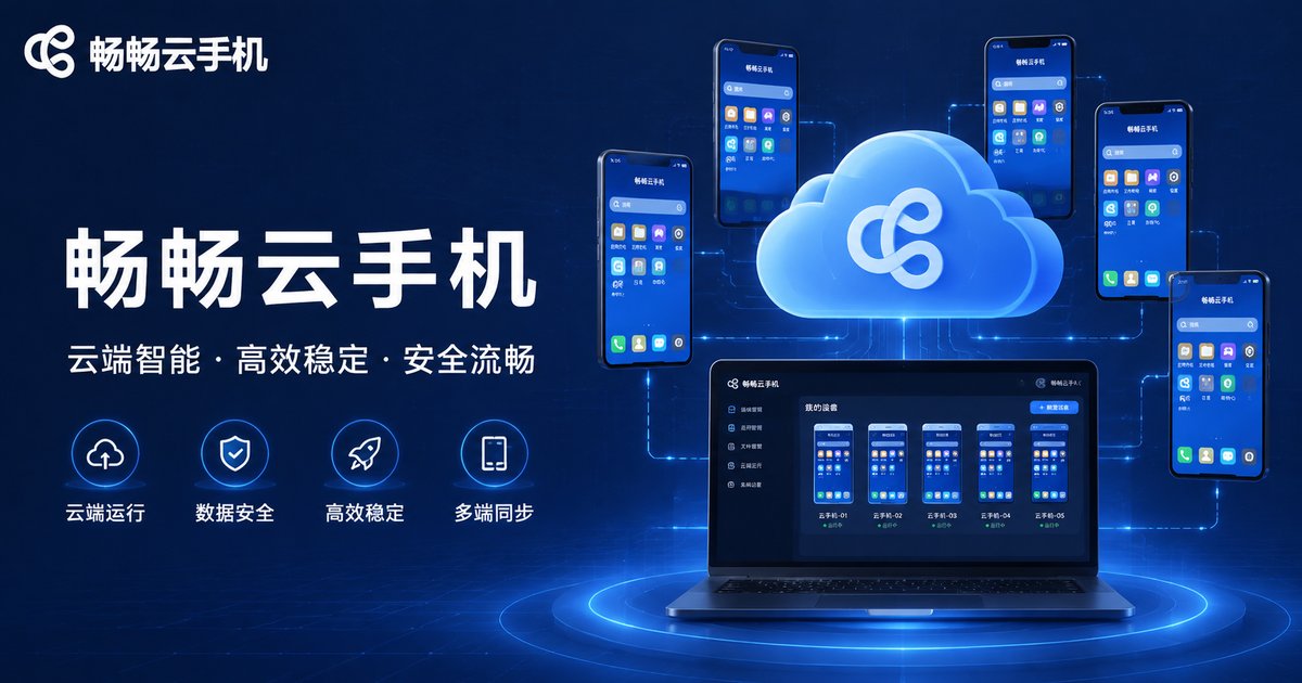 畅畅云手机批量群控解决方案