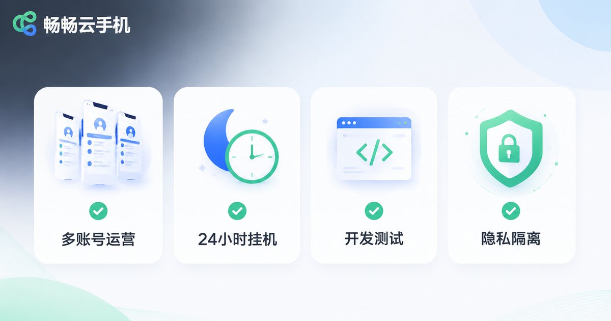 云手机真正值得购买的四种场景信息图