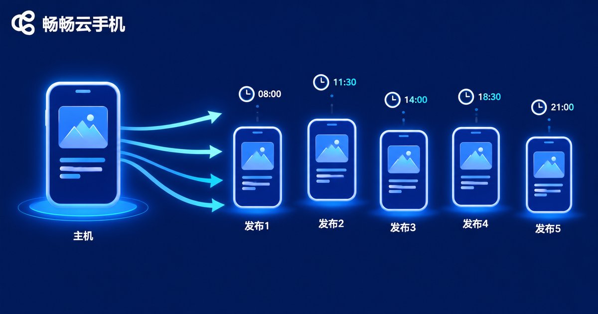 多账号矩阵协同与错峰发布流程图