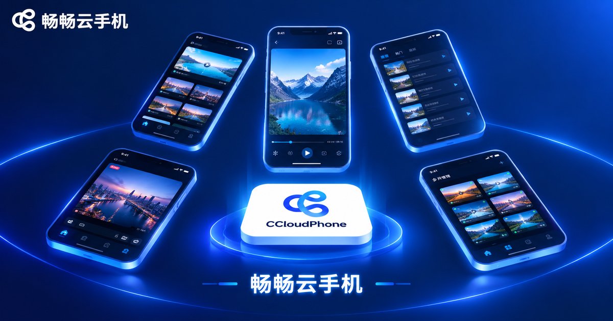 畅畅云手机多设备管理界面展示