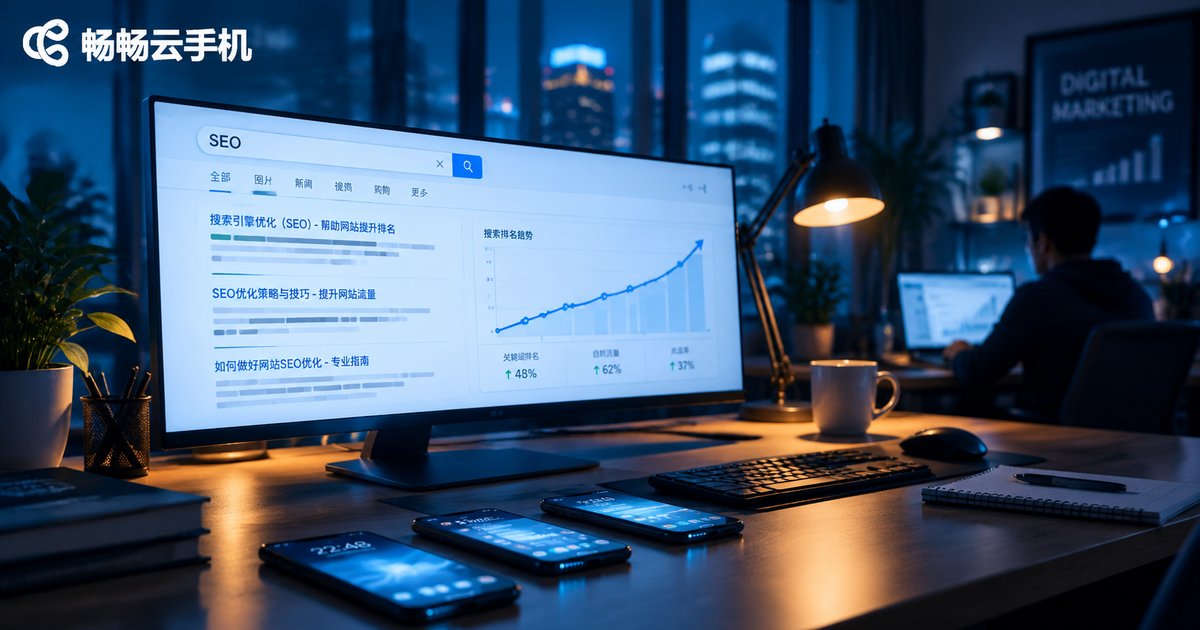 云手机让谷歌SEO留痕任务实现云端自动化