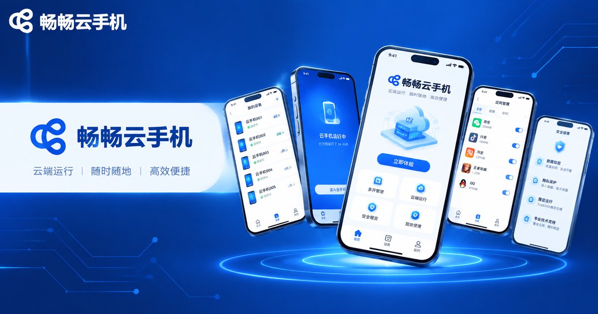 畅畅云手机品牌形象图