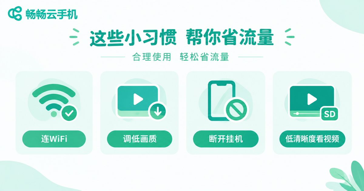 云手机省流量技巧信息图
