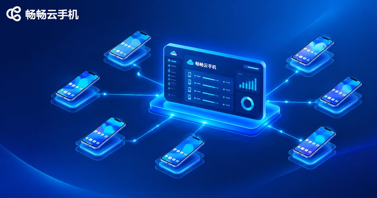 畅畅云手机批量管理上百台云手机的品牌示意图