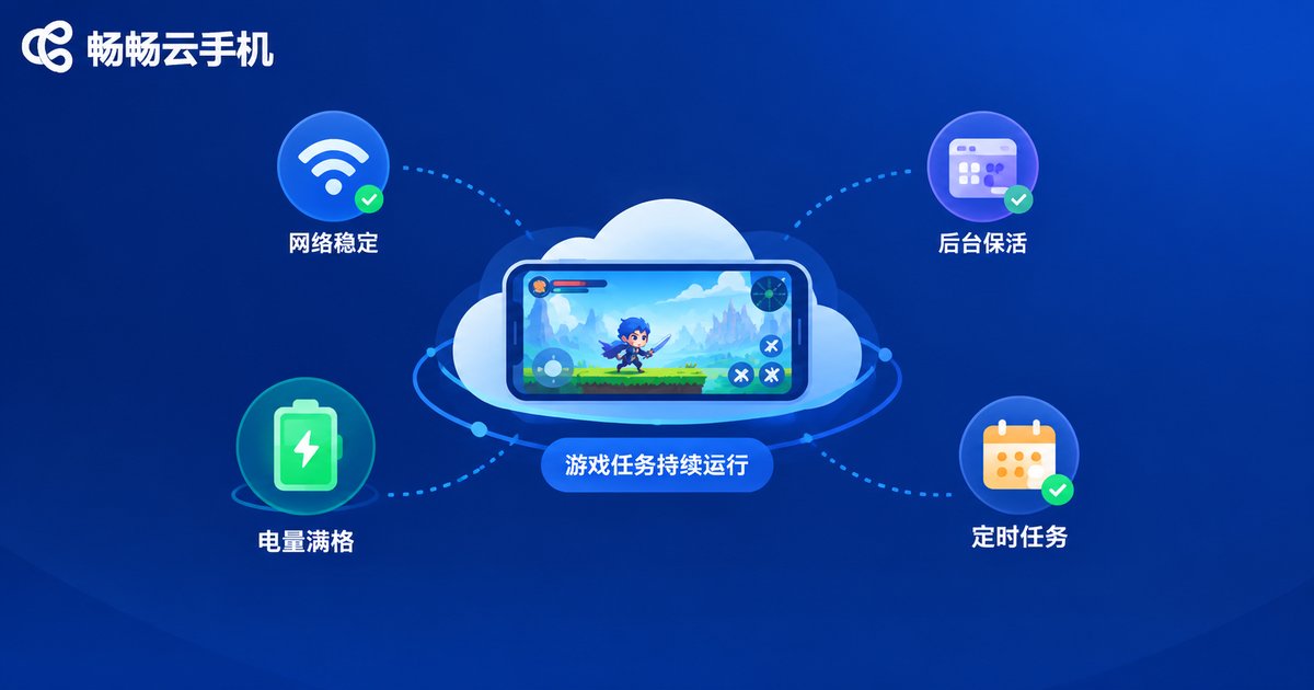 云手机稳定挂机原理信息图