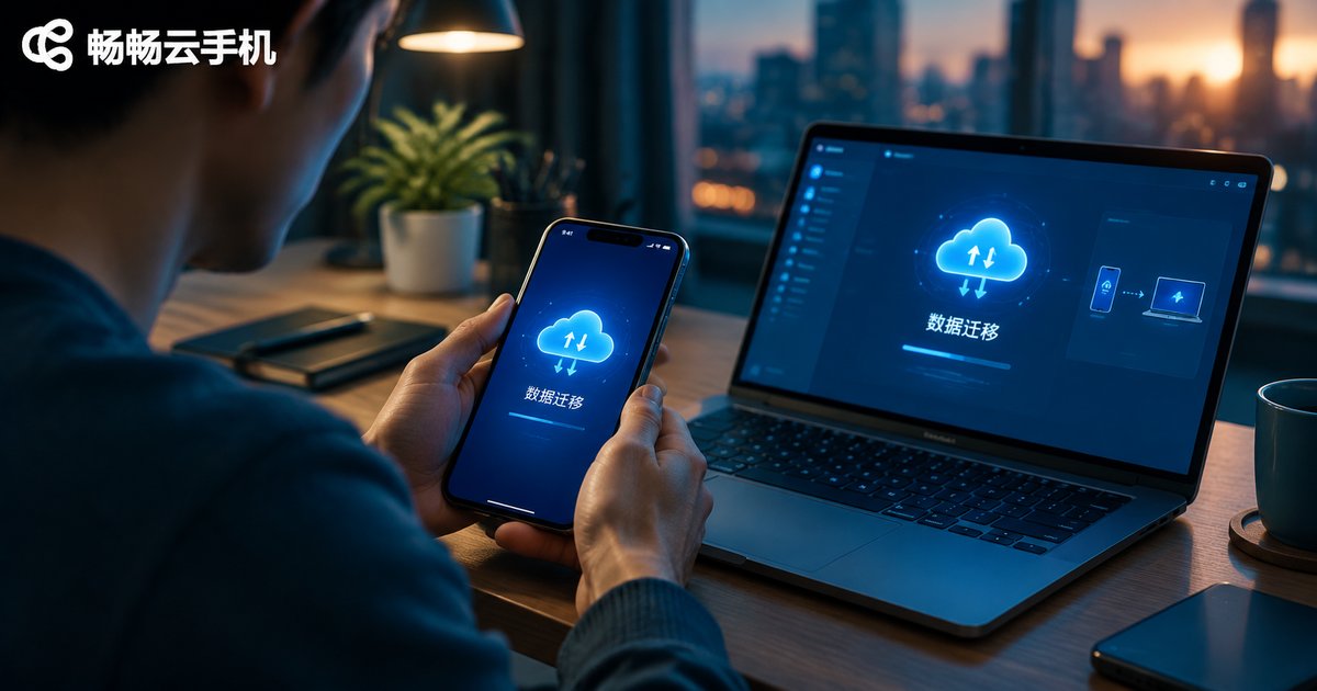 云手机数据迁移场景：手机与电脑同步云端数据