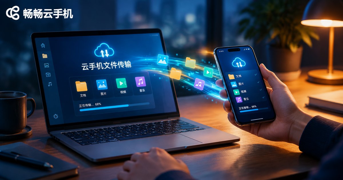 云手机文件传输场景：电脑与手机之间互传文件