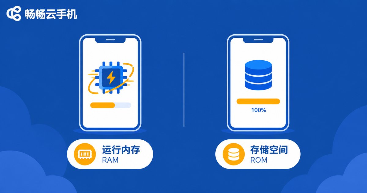 运行内存与存储空间对比信息图