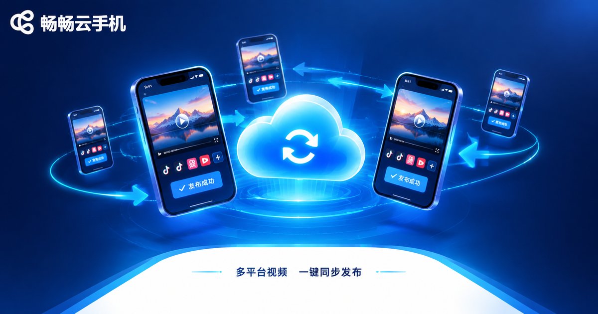 畅畅云手机多账号矩阵管理示意图