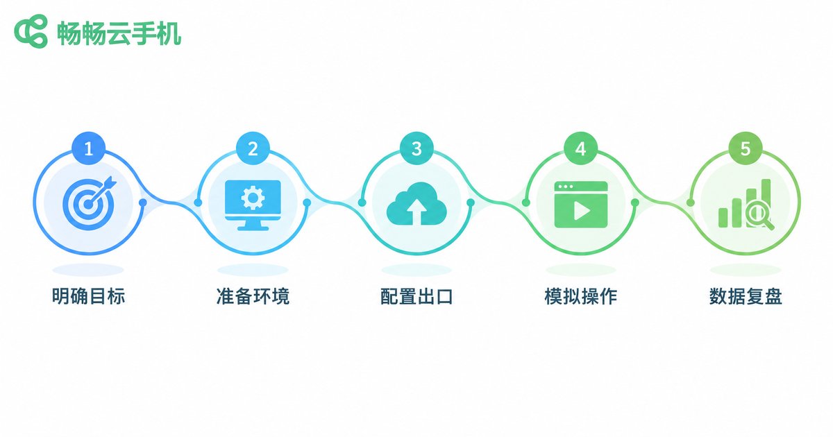 广告验证五步流程信息图