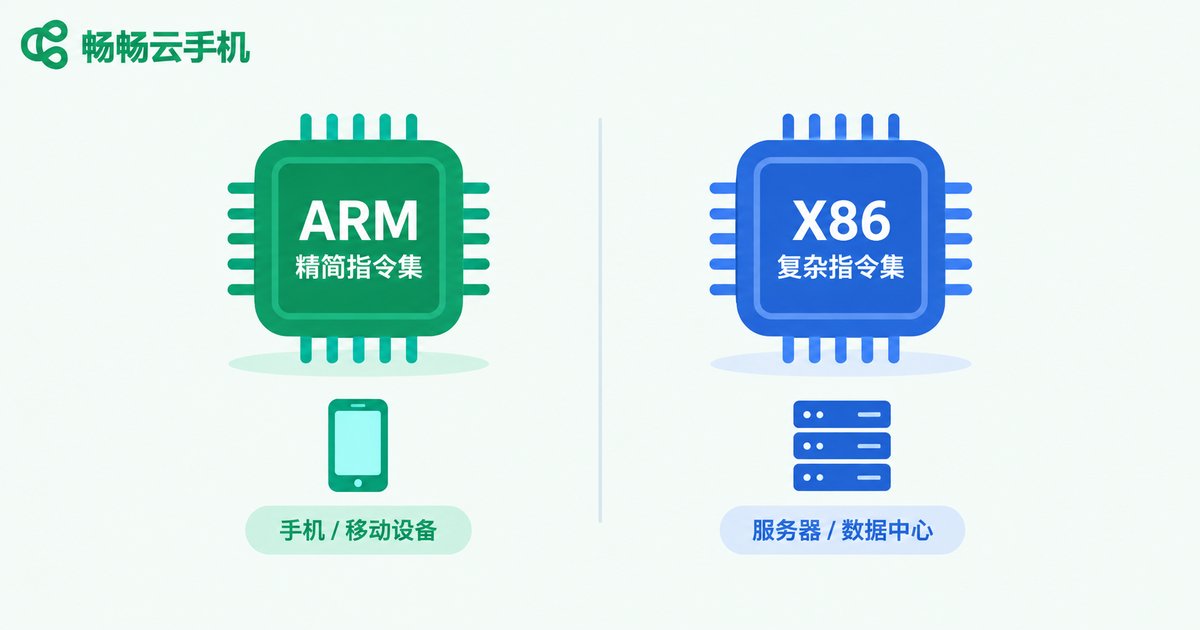 ARM与X86芯片架构对比信息图