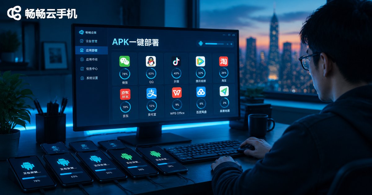 云手机APK一键批量部署场景图