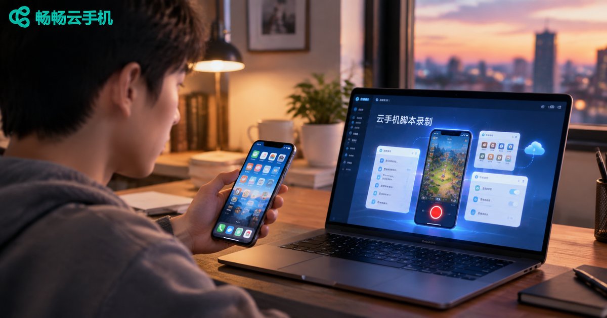 云手机脚本录制场景实拍