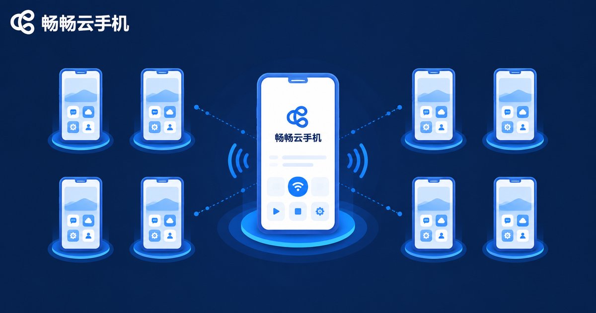 畅畅云手机群控管理多台云手机