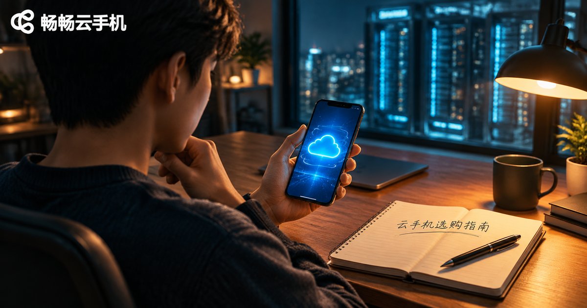 2026年云手机选购指南:桌前的用户与云端机房场景