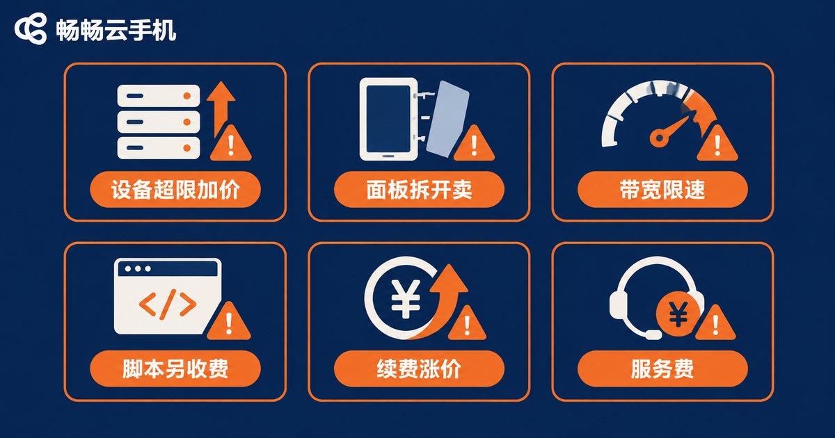 云手机套餐六大隐性收费坑信息图