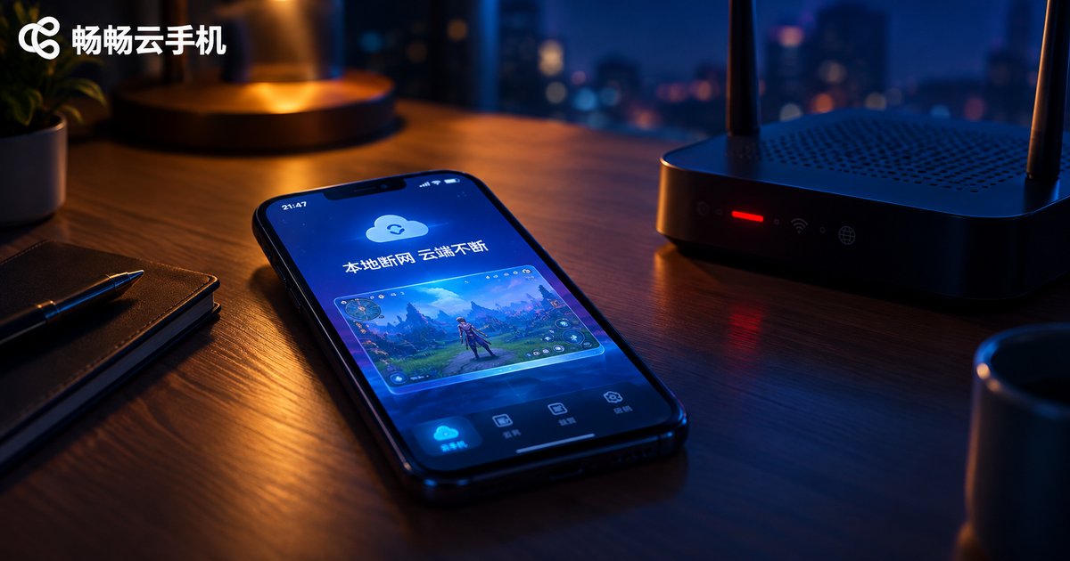 本地断网时云手机仍在云端稳定运行