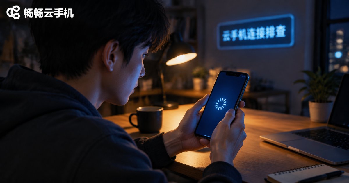 用户深夜排查云手机连接问题的真实场景