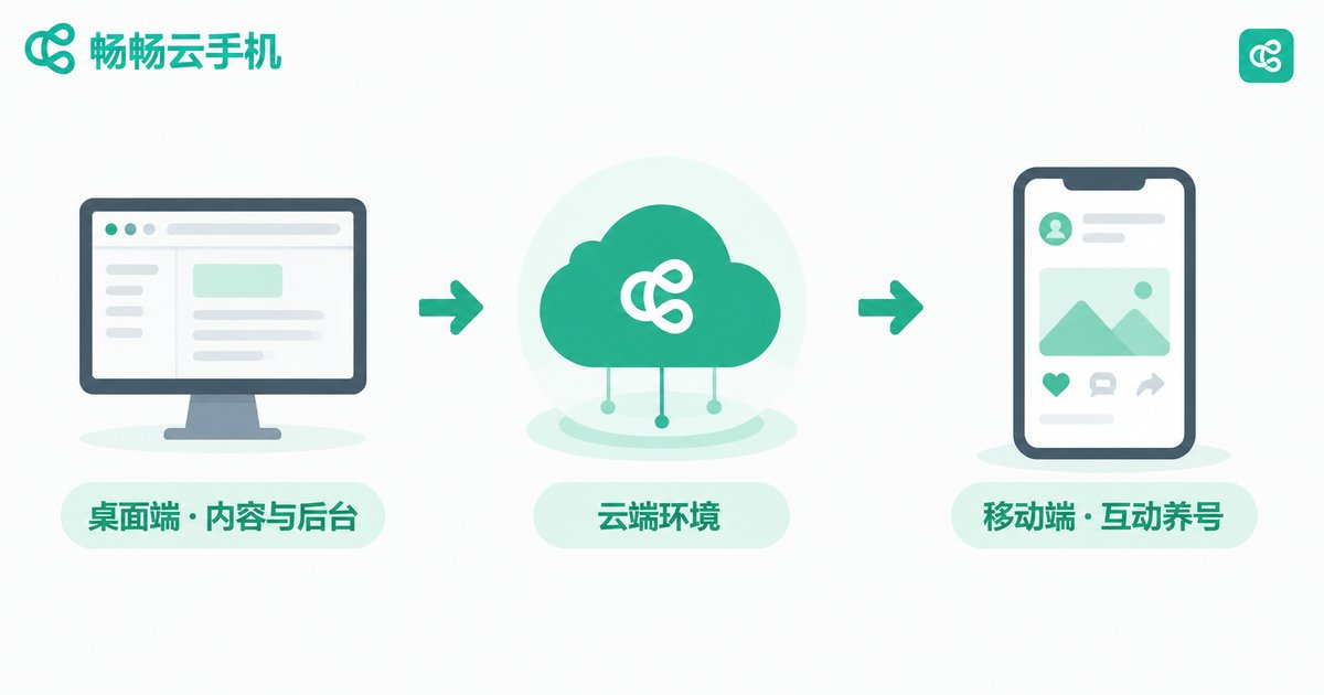 移动加桌面组合方案三步流程信息图
