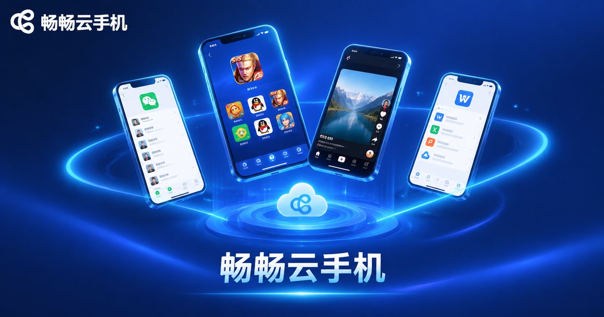 畅畅云手机多台云端设备同时运行示意图